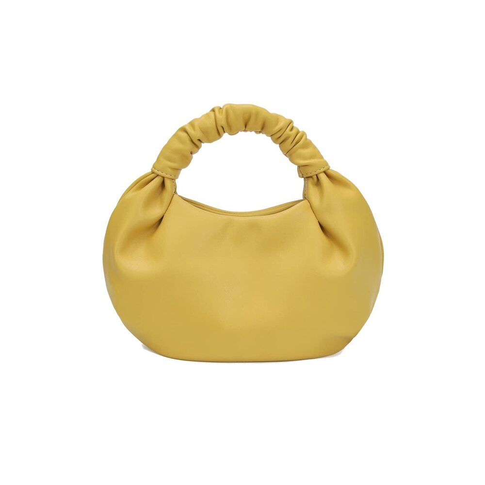 4840 Mini Hobo Tote Bags Soft Leather Clutch Purses Cloud-Shaped Top Handle